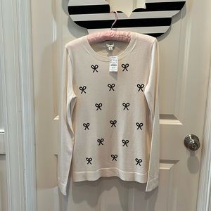 NWT J Crew Bow Sweater